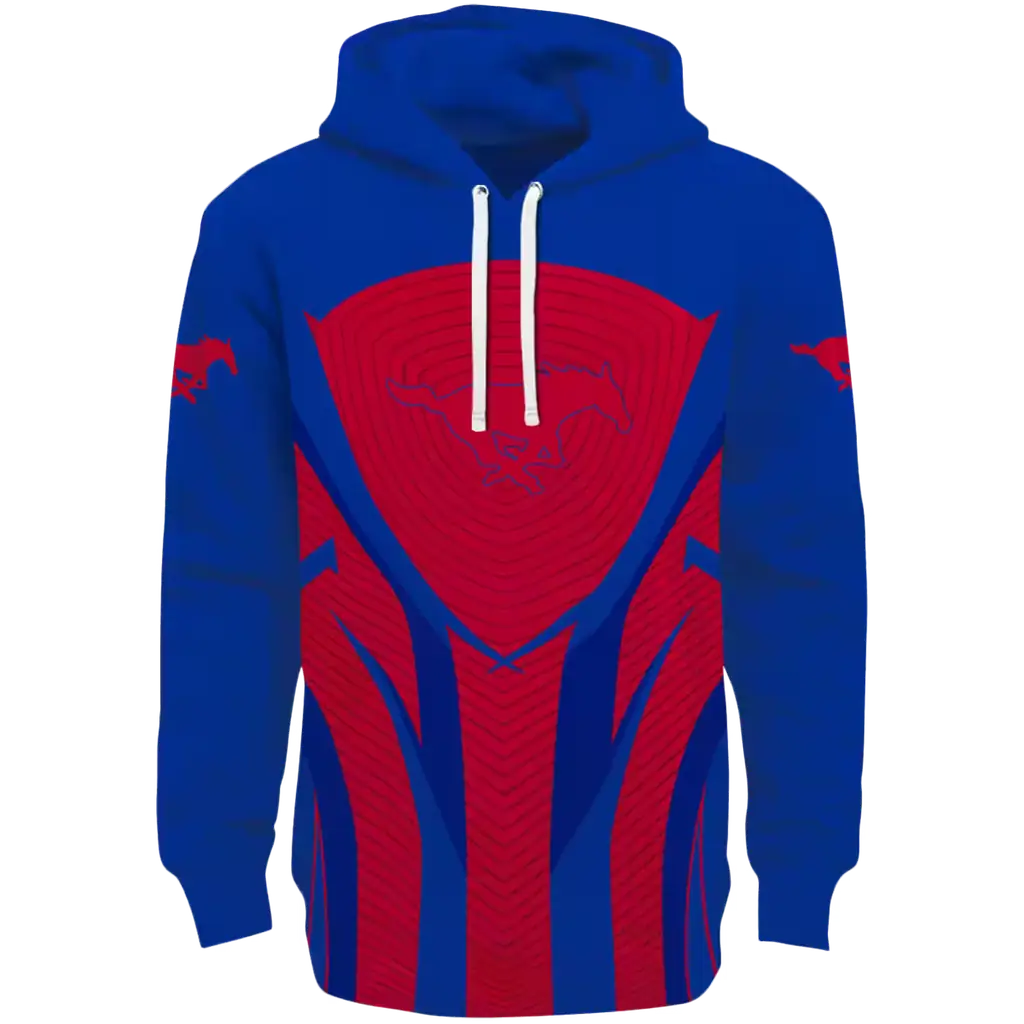 smu mustangs concentric lines blue black hoodie best selling smu mustangs concentric lines blue black hoodie best selling
