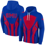 smu mustangs concentric lines blue black hoodie best selling
