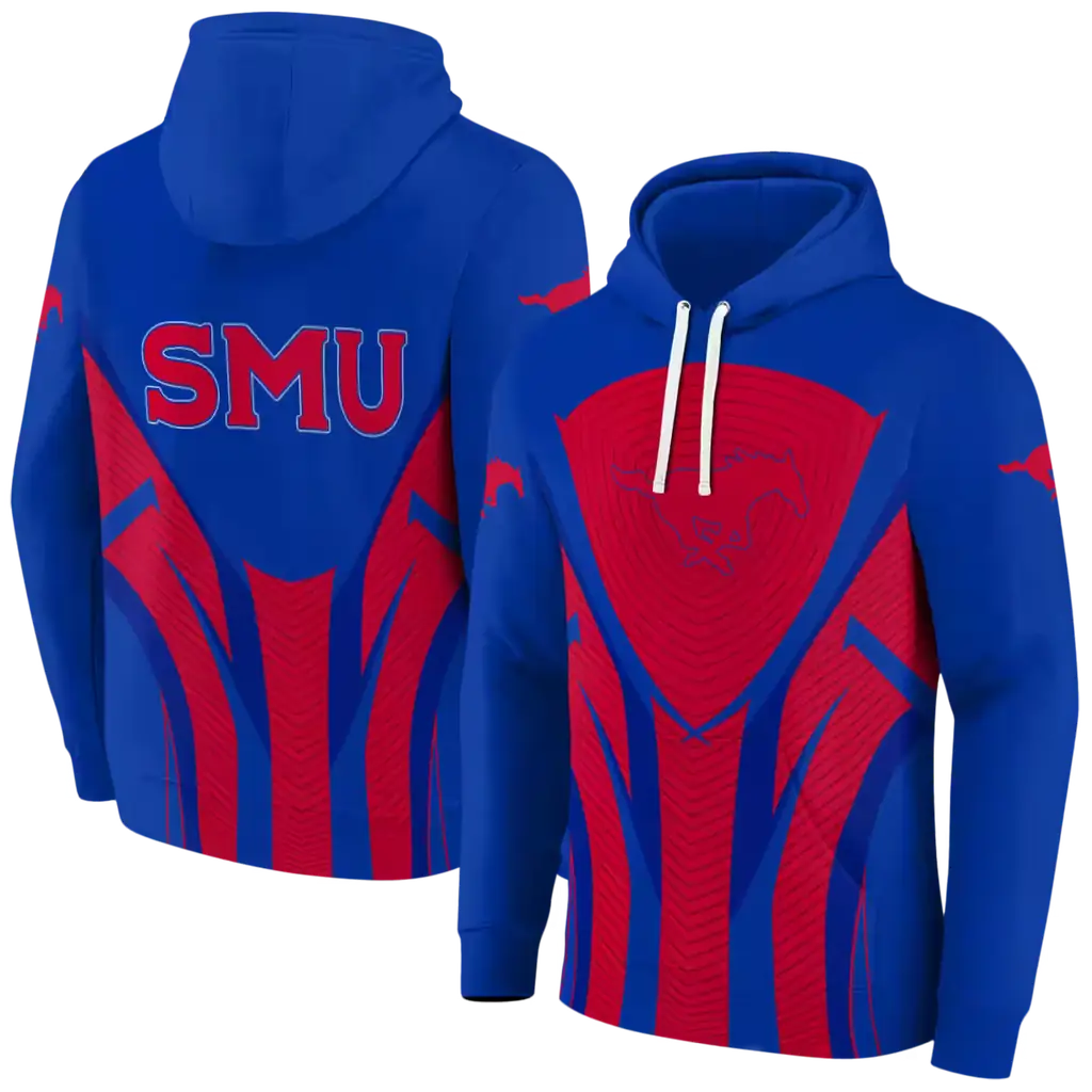 smu mustangs concentric lines blue black hoodie fashion forward smu mustangs concentric lines blue black hoodie fashion forward