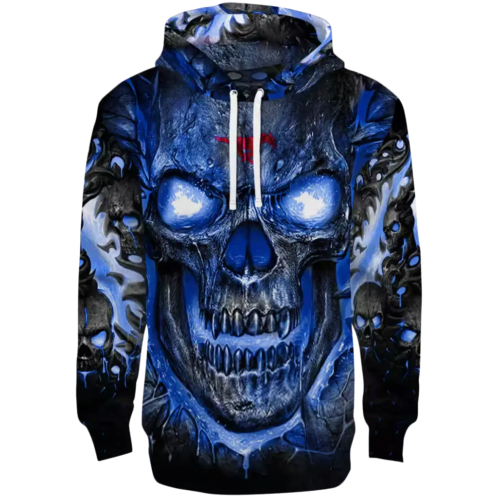 smu mustangs demonic skull blue black hoodie best selling smu mustangs demonic skull blue black hoodie best selling
