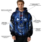 smu mustangs demonic skull blue black hoodie best selling