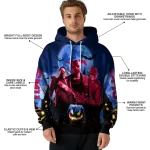 smu mustangs halloween vibes blue black hoodie best selling