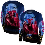 smu mustangs halloween vibes blue black hoodie best selling