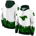 smu mustangs lucky motif white green hoodie best selling