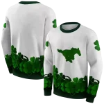 smu mustangs lucky motif white green hoodie best selling