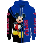 smu mustangs mickey mouse blue black hoodie best selling