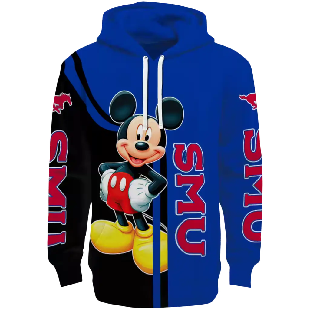 smu mustangs mickey mouse blue black hoodie best selling smu mustangs mickey mouse blue black hoodie best selling