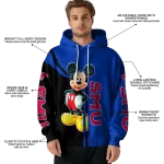 smu mustangs mickey mouse blue black hoodie best selling