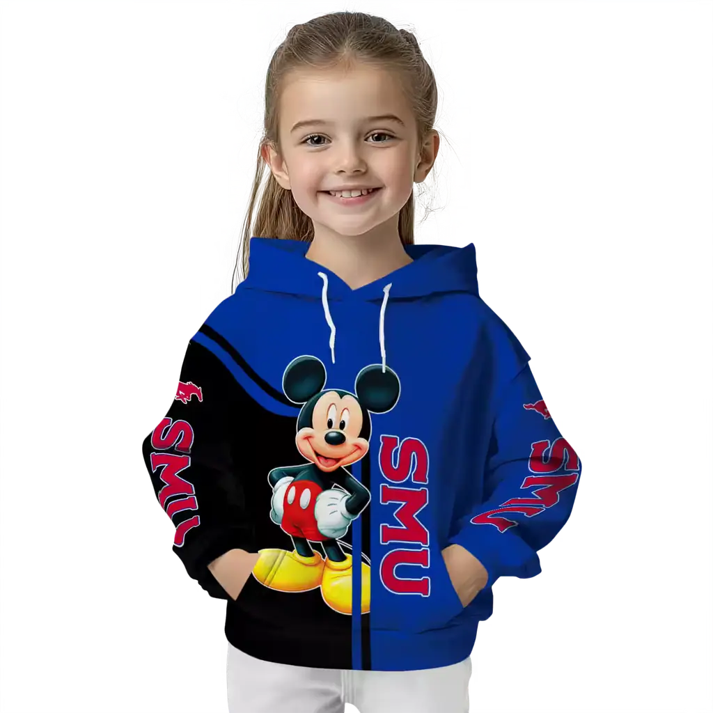 smu mustangs mickey mouse blue black hoodie top rated smu mustangs mickey mouse blue black hoodie top rated