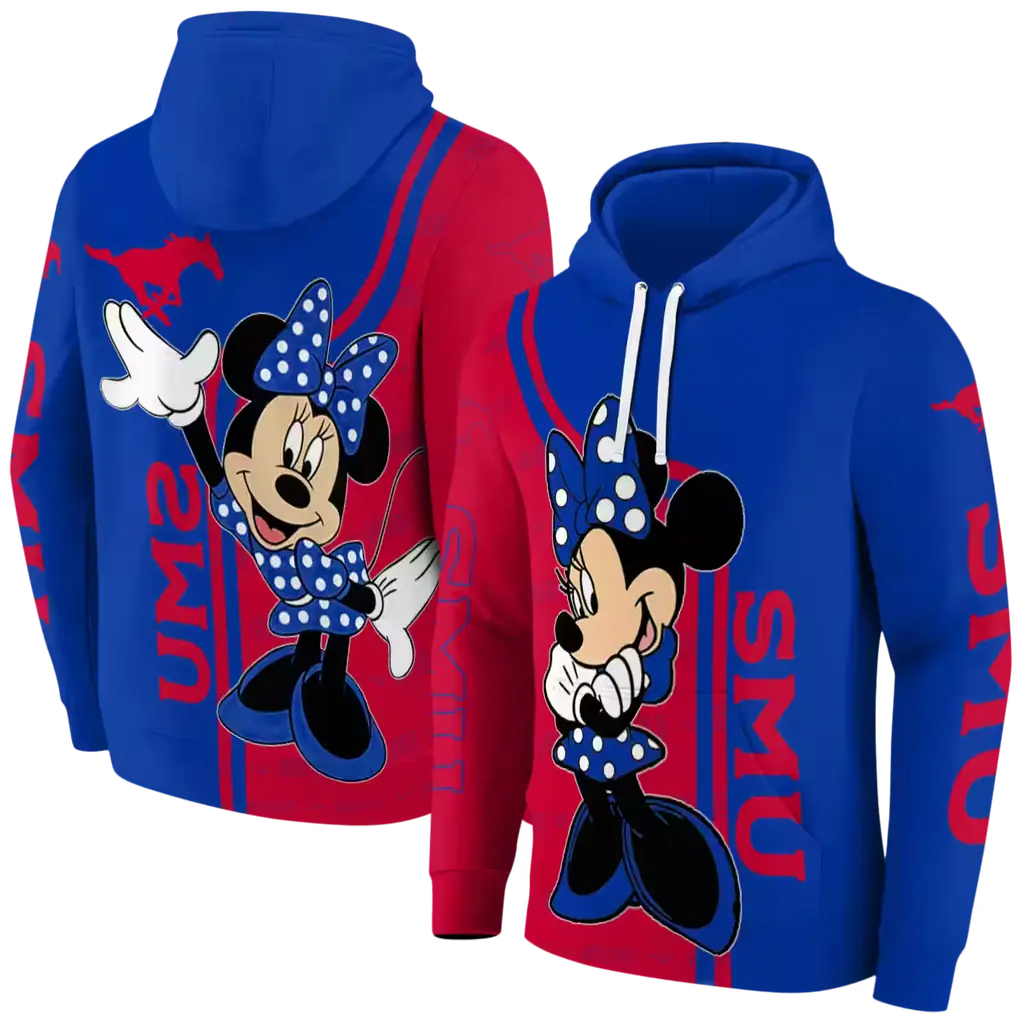 smu mustangs minnie mouse blue hoodie fashion forward smu mustangs minnie mouse blue hoodie fashion forward