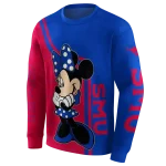 smu mustangs minnie mouse blue hoodie best selling