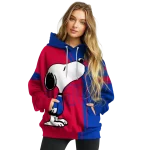 smu mustangs playful snoopy blue hoodie best selling