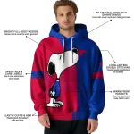 smu mustangs playful snoopy blue hoodie best selling