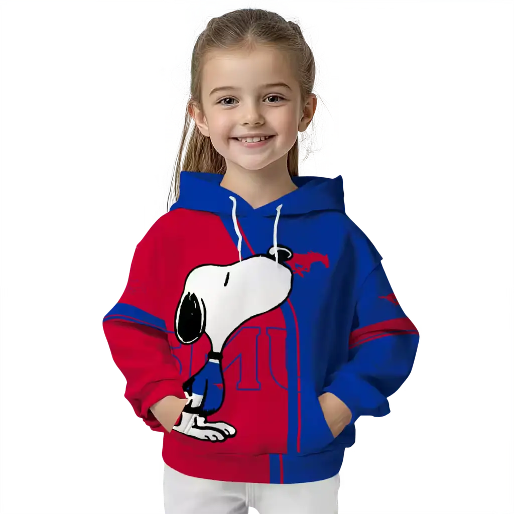 smu mustangs playful snoopy blue hoodie top rated smu mustangs playful snoopy blue hoodie top rated