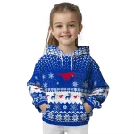 smu mustangs reindeer motif blue hoodie best selling