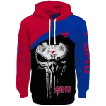 smu mustangs skull punisher red black hoodie best selling