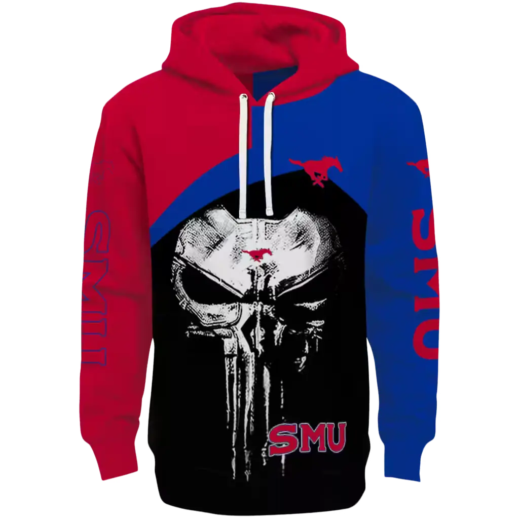 smu mustangs skull punisher red black hoodie best selling smu mustangs skull punisher red black hoodie best selling