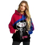 smu mustangs skull punisher red black hoodie best selling
