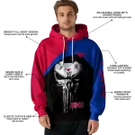 smu mustangs skull punisher red black hoodie best selling