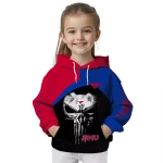 smu mustangs skull punisher red black hoodie best selling