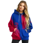 smu mustangs splatter effect blue hoodie best selling