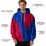 smu mustangs splatter effect blue hoodie best selling