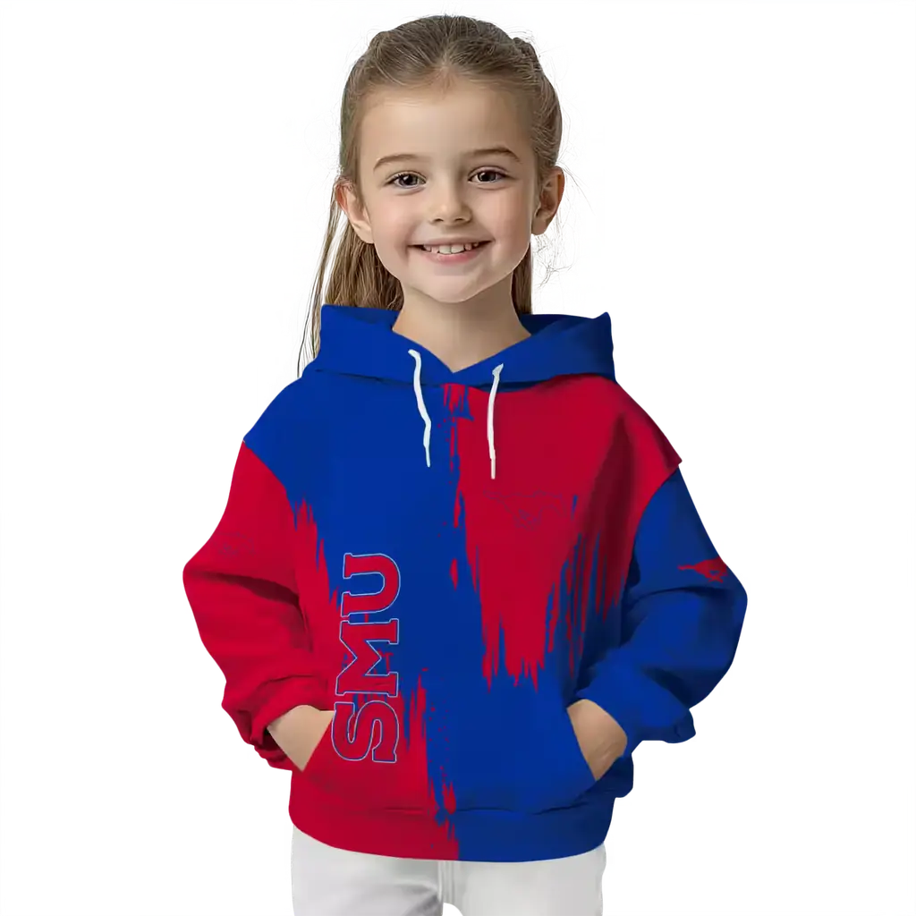 smu mustangs splatter effect blue hoodie top rated smu mustangs splatter effect blue hoodie top rated
