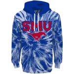 smu mustangs tie dye pattern blue hoodie best selling