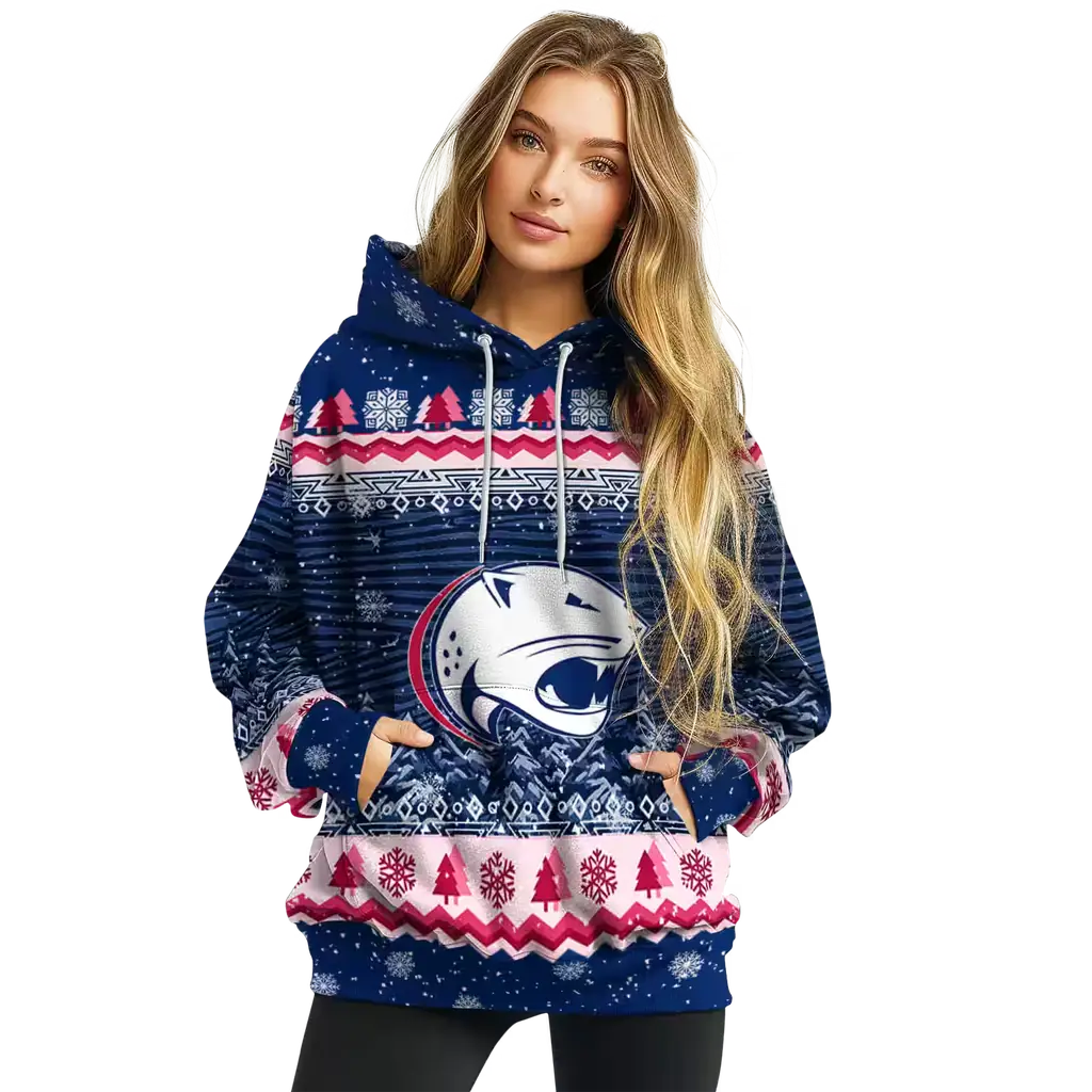 south alabama jaguars christmas trees blue hoodie high quality south alabama jaguars christmas trees blue hoodie high quality