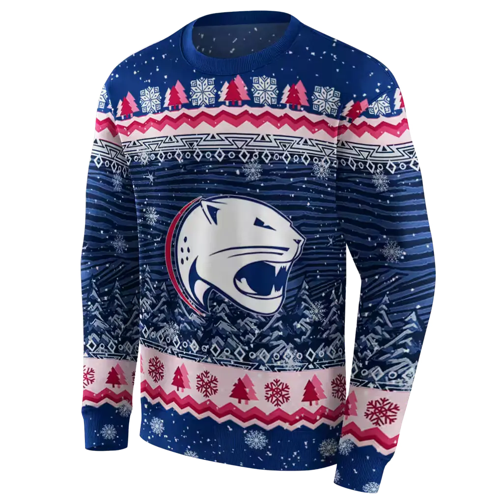 south alabama jaguars christmas trees blue hoodie new arrival south alabama jaguars christmas trees blue hoodie new arrival