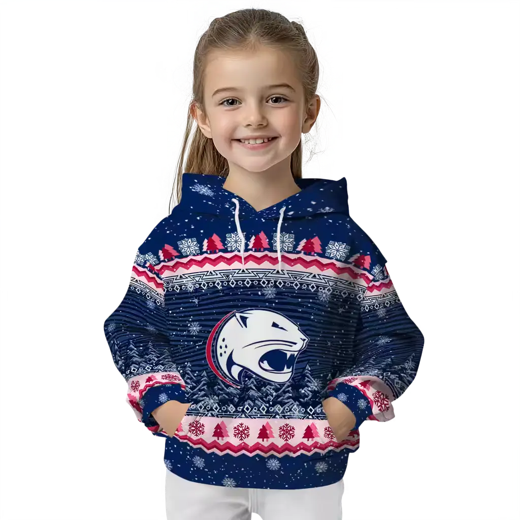 south alabama jaguars christmas trees blue hoodie top rated south alabama jaguars christmas trees blue hoodie top rated
