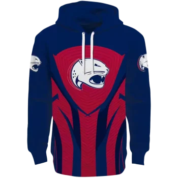 south alabama jaguars concentric lines blue black hoodie best selling