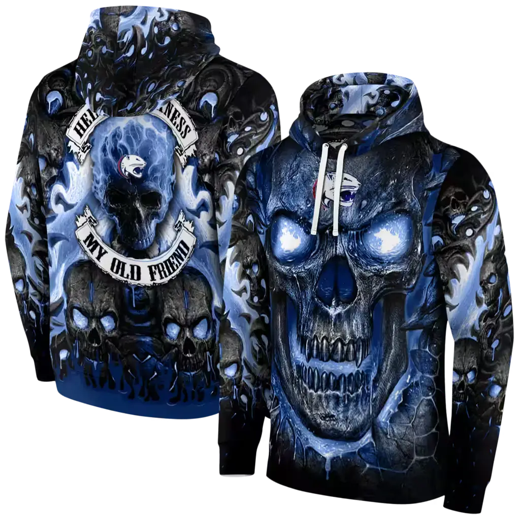 south alabama jaguars demonic skull blue black hoodie fashion forward south alabama jaguars demonic skull blue black hoodie fashion forward