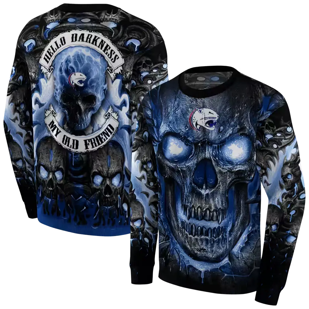 south alabama jaguars demonic skull blue black hoodie premium grade south alabama jaguars demonic skull blue black hoodie premium grade