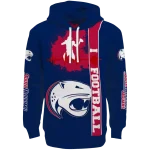 south alabama jaguars football heartbeat blue hoodie best selling