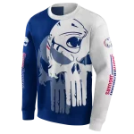 south alabama jaguars graphic punisher blue white hoodie best selling