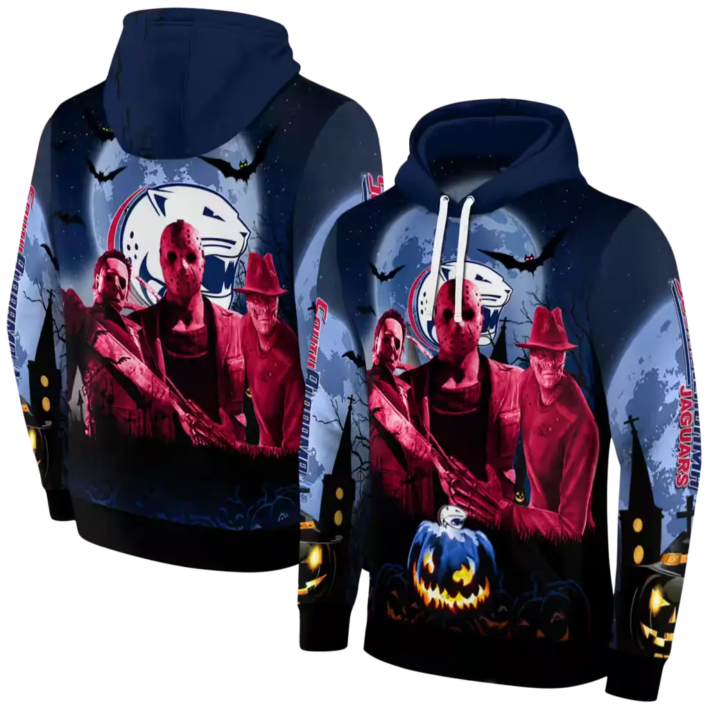 south alabama jaguars halloween vibes blue black hoodie fashion forward south alabama jaguars halloween vibes blue black hoodie fashion forward