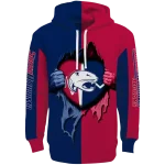 south alabama jaguars heartbeat graphic blue hoodie best selling