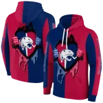 south alabama jaguars heartbeat graphic blue hoodie best selling