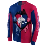 south alabama jaguars heartbeat graphic blue hoodie best selling