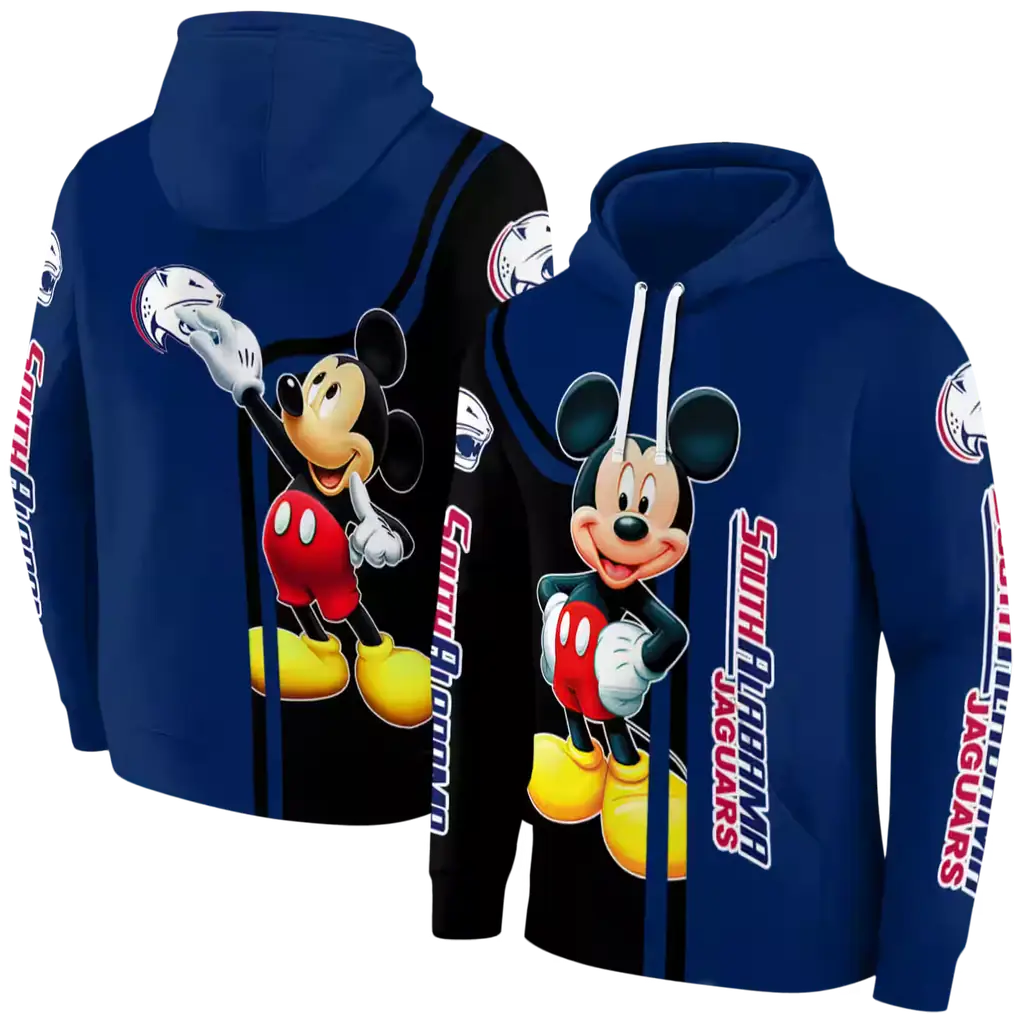 south alabama jaguars mickey mouse blue black hoodie fashion forward south alabama jaguars mickey mouse blue black hoodie fashion forward
