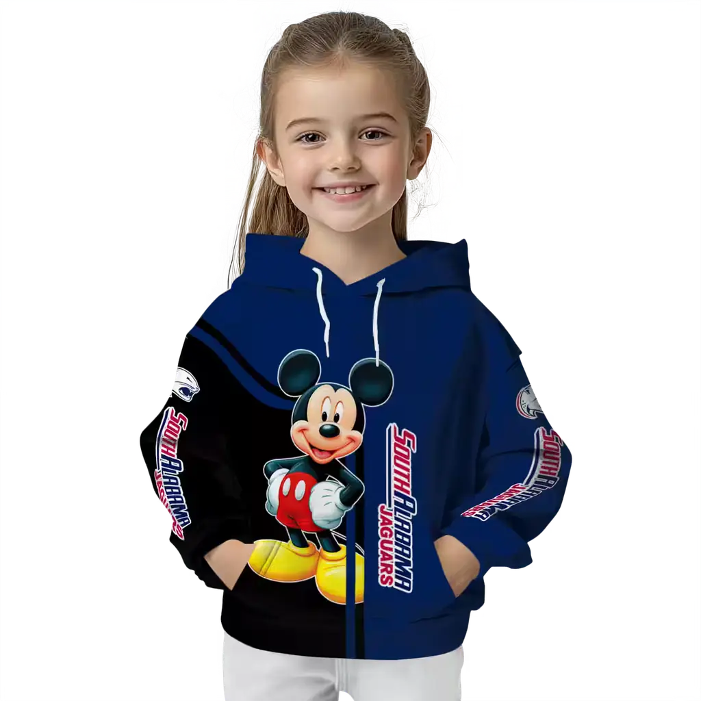 south alabama jaguars mickey mouse blue black hoodie top rated south alabama jaguars mickey mouse blue black hoodie top rated
