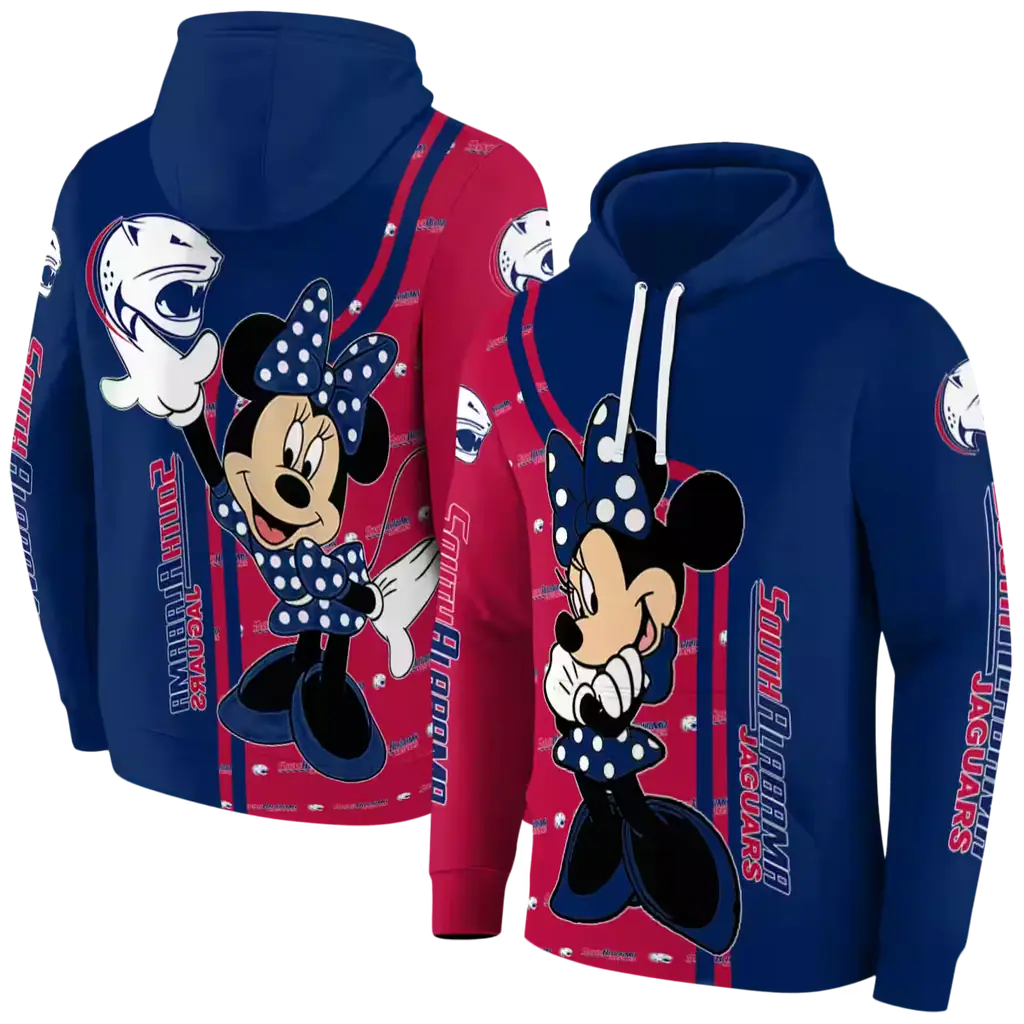 south alabama jaguars minnie mouse blue hoodie fashion forward south alabama jaguars minnie mouse blue hoodie fashion forward