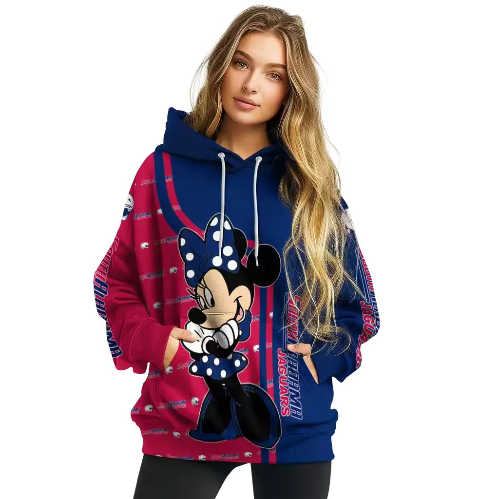 south alabama jaguars minnie mouse blue hoodie high quality south alabama jaguars minnie mouse blue hoodie high quality