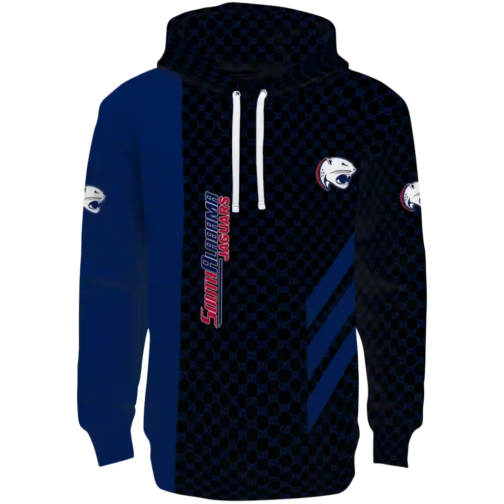 south alabama jaguars monogram pattern blue hoodie best selling south alabama jaguars monogram pattern blue hoodie best selling