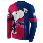 south alabama jaguars playful snoopy blue hoodie best selling