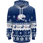 south alabama jaguars reindeer motif blue hoodie best selling
