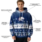 south alabama jaguars reindeer motif blue hoodie best selling