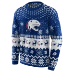 south alabama jaguars reindeer motif blue hoodie best selling