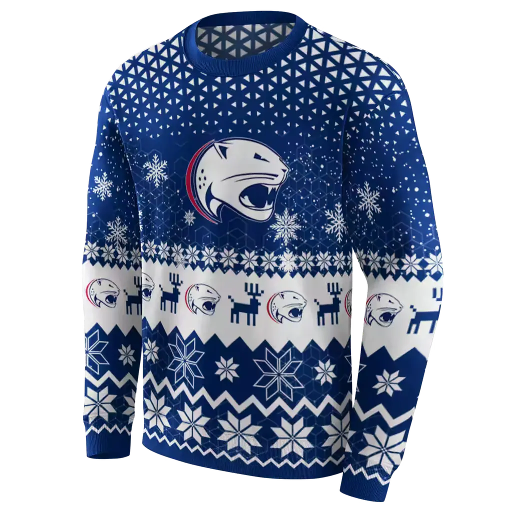 south alabama jaguars reindeer motif blue hoodie new arrival south alabama jaguars reindeer motif blue hoodie new arrival